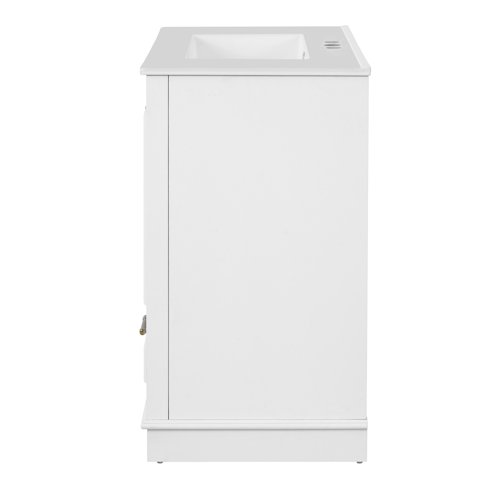 30″ Bathroom Vanity with Ceramic Sink & 2 Soft Closing Doors