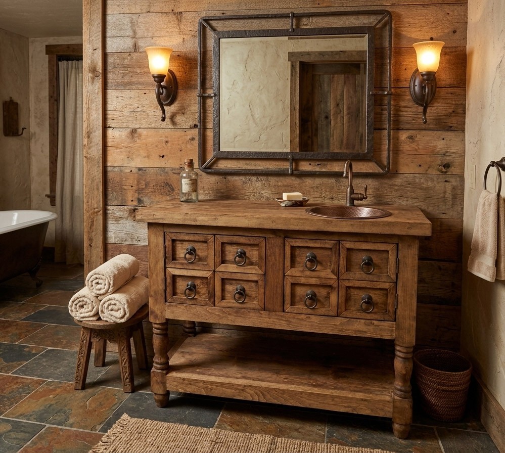 Sedona Rustic Bathroom Vanity