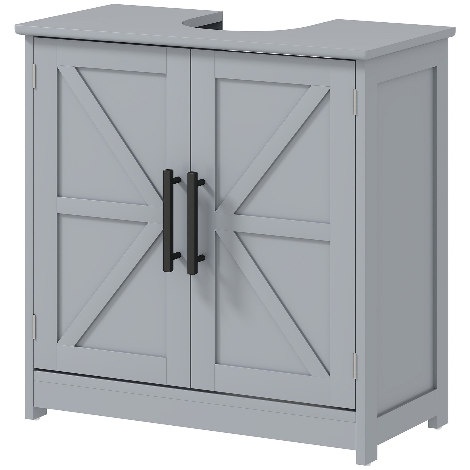 Pedestal Sink Storage Cabinet, Bathroom Sink Cabinet, Dark Gray