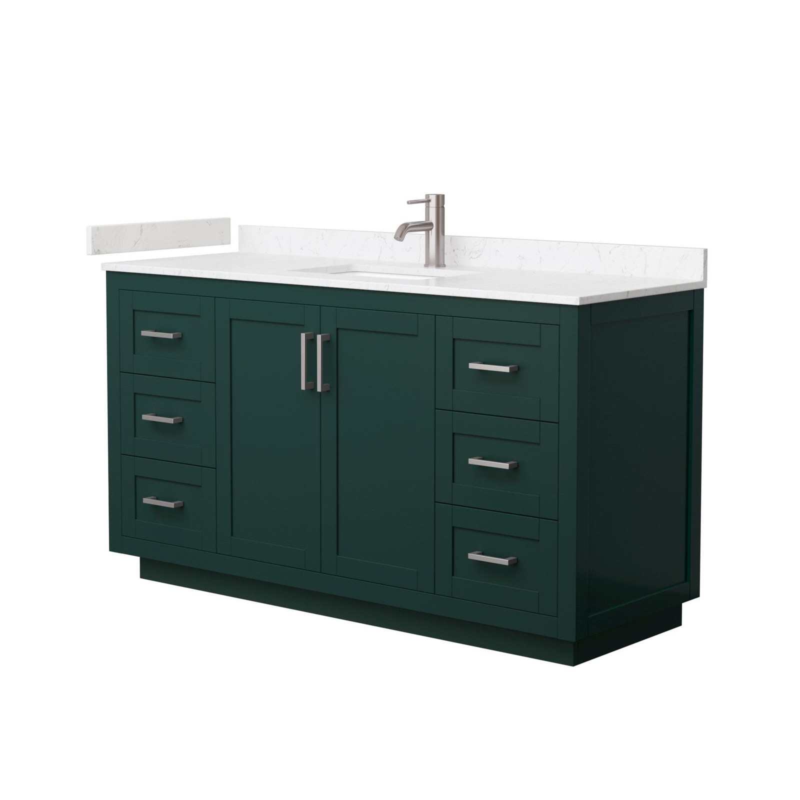 Wyndham Collection WCF2929-60S-VCA-MXX Miranda 60″ – Green / Carrara Cultured