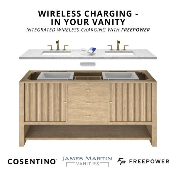 60″ James Martin Bristol 157-V60D-SBR-FSFR Siberian Silestone Double Vanity