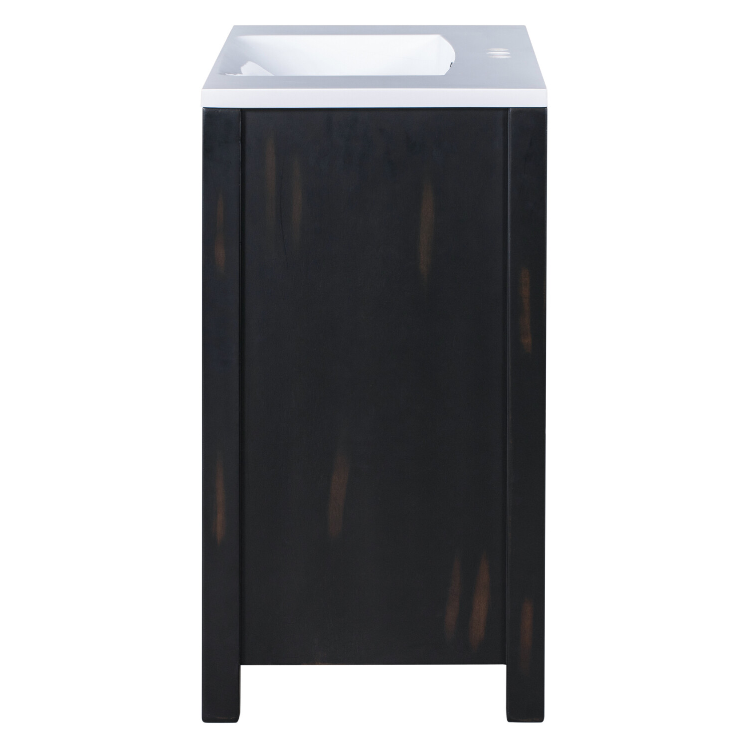 36″ Bathroom Vanity w/ Sink, Freestanding Vanity Storage Cabinet, 2 Doors, Shelf