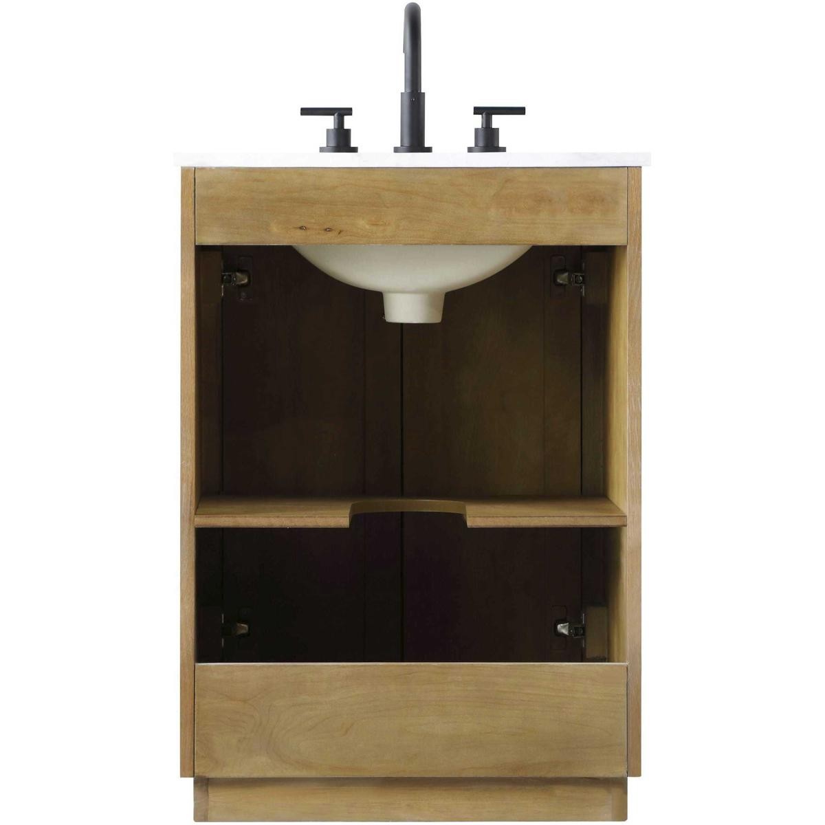 Elegant Lighting VF29024LO Chase 24 X 34 inch Linen Oak Bathroom Vanity Cabinet
