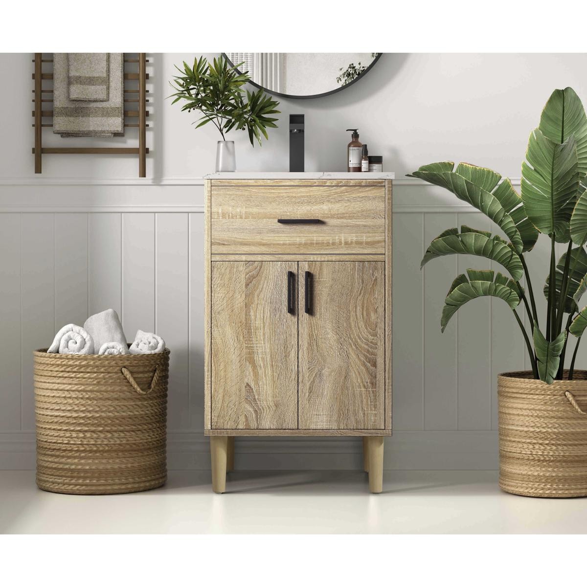 Elegant Lighting VF25020MW Chandler Vanity Mango Wood