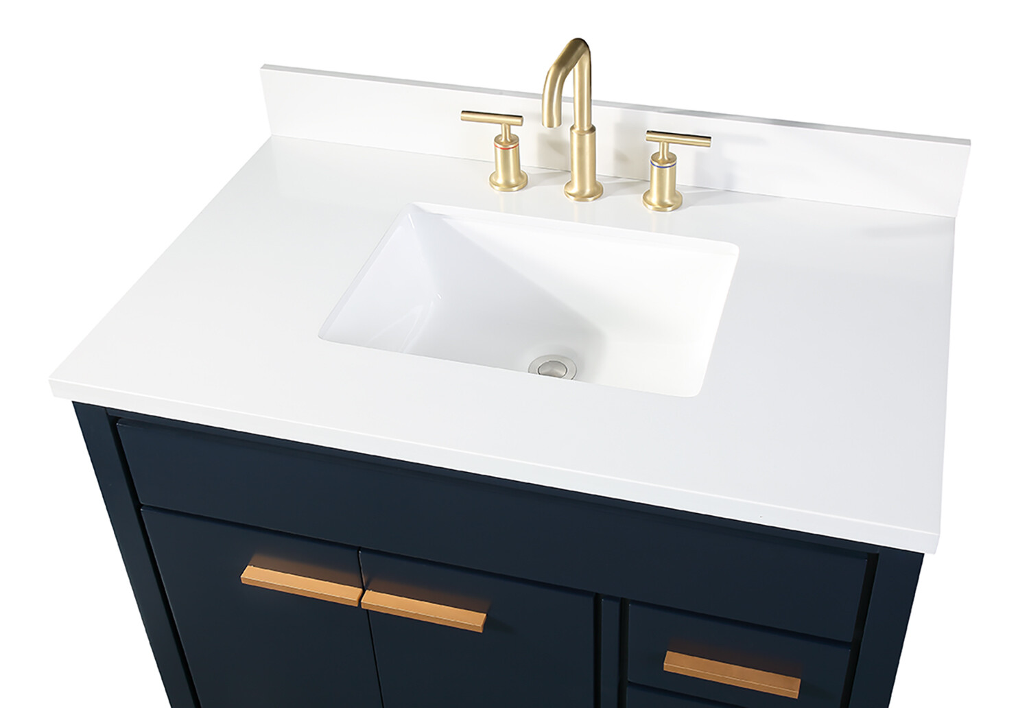 36 inch Beatrice Navy Blue Modern Bathroom Sink Vanity TB-9888NB-V36