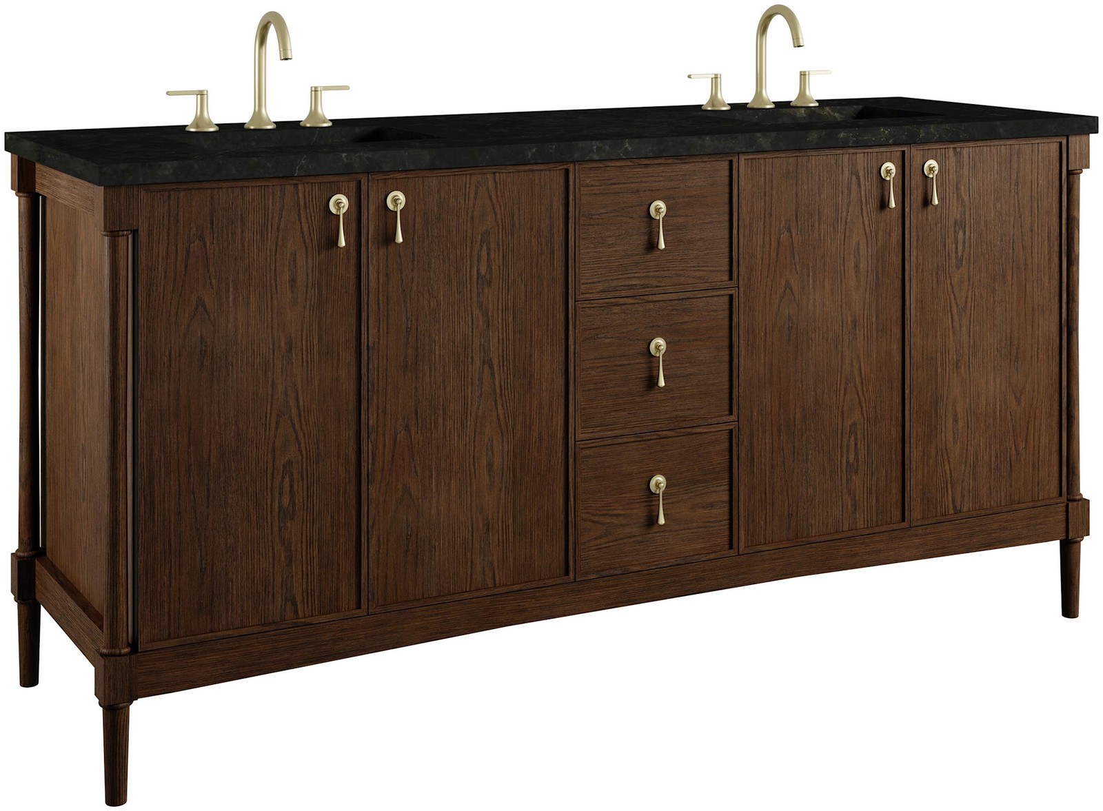 James Martin Vanities D680-V72-3PHT Kinnsden 72″ – Sable Oak