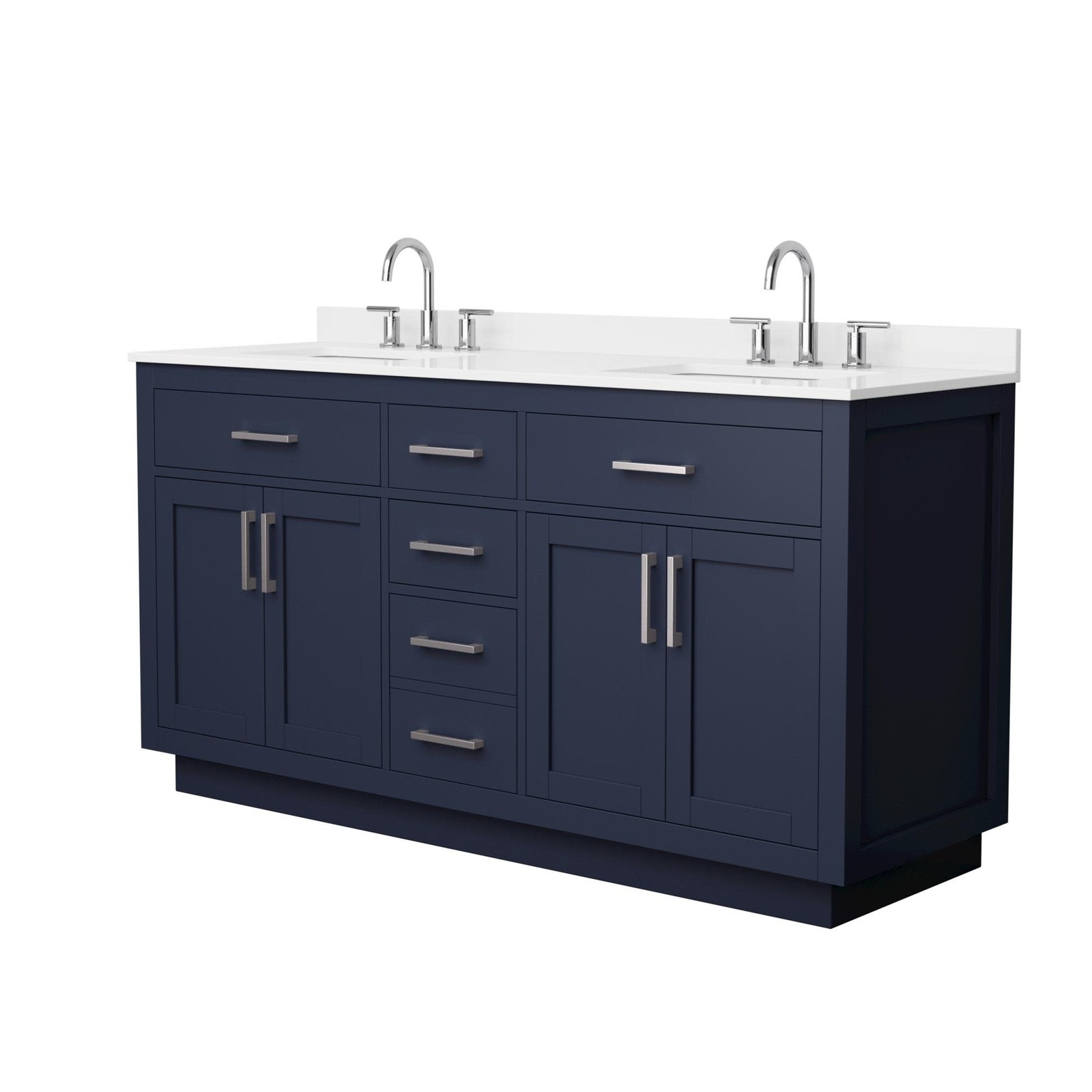 Wyndham Collection WCG262666D-QTZ-US3MXX Beckett TK 66″ – White / Giotto Quartz