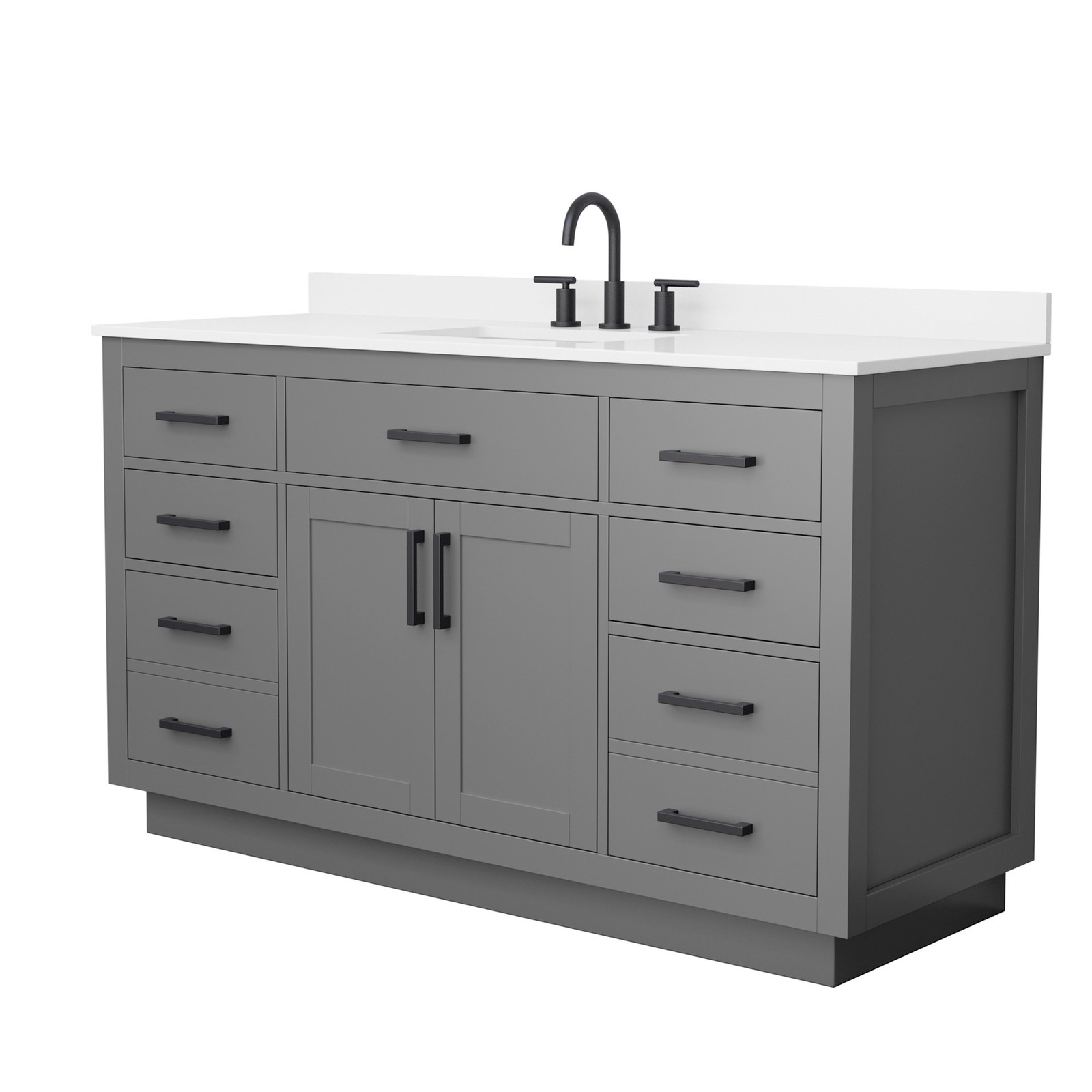 Wyndham Collection WCG262660S-QTZ-US3MXX Beckett TK 60″ – Dark Blue / White