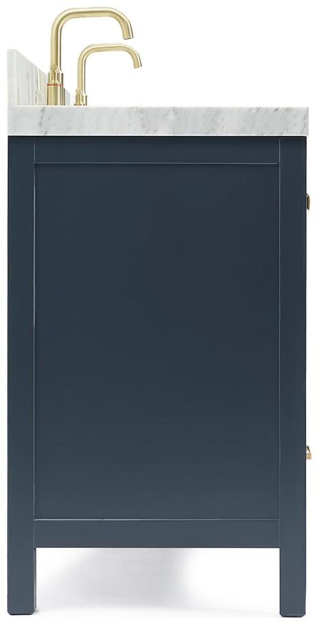 Ariel A072DCW5RVO Cambridge 72″ – Midnight Blue / Italian Carrara Marble Top /