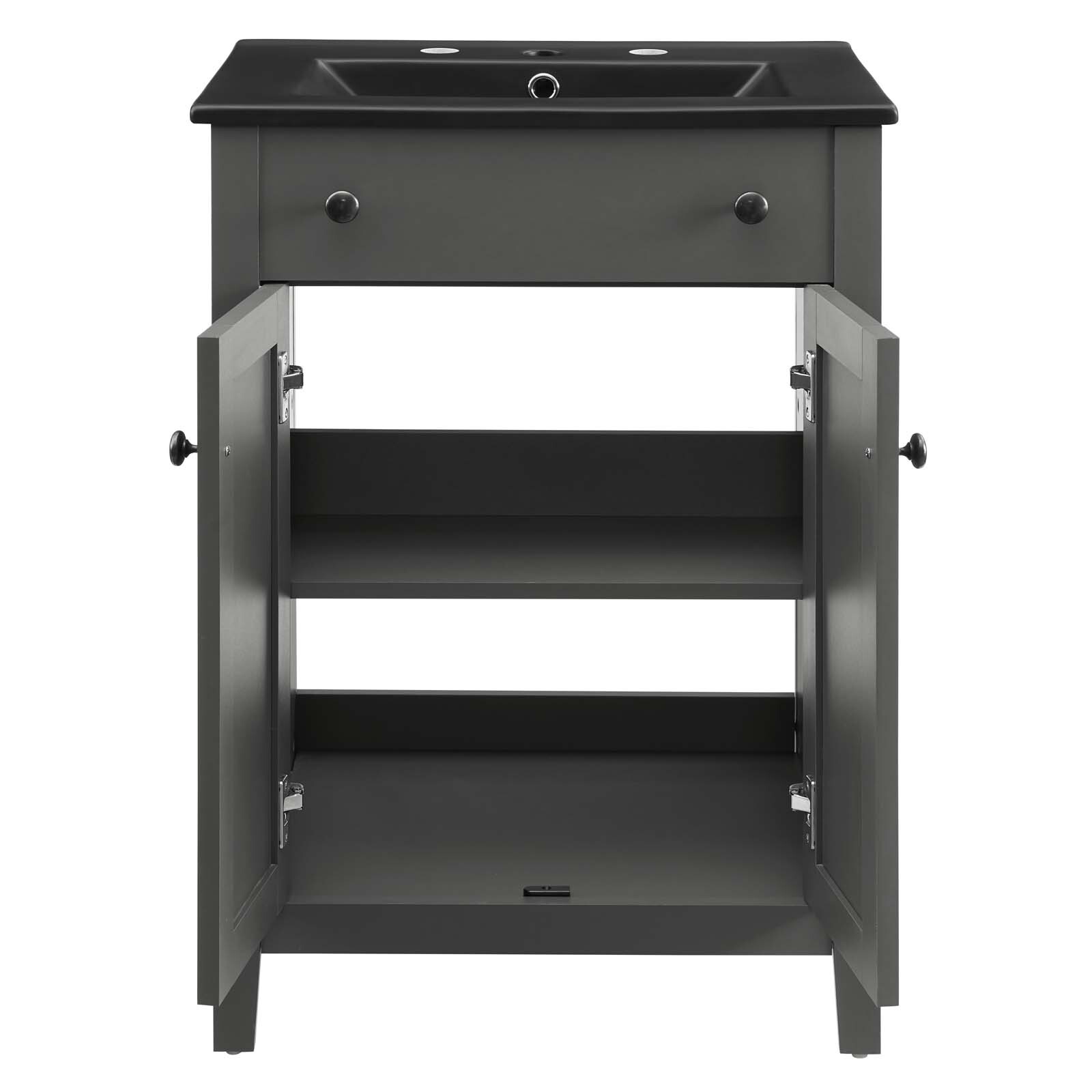 Modway Nantucket 24″ Bathroom Vanity With Sink in Gray Black