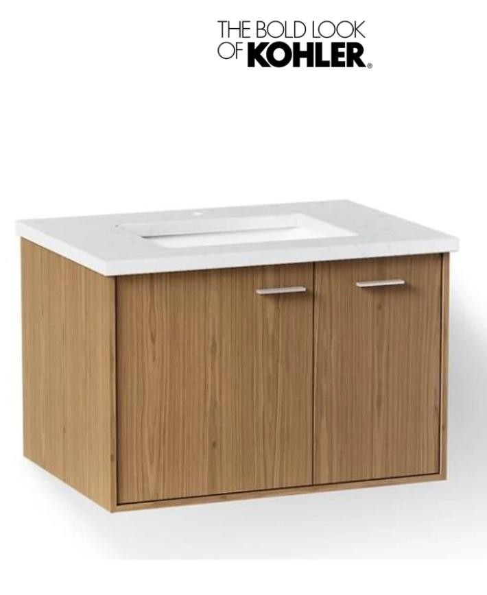 Kohler K-CM99541-BD1-1WM Jute 30″ Wall Mounted Single Basin Vanity Set