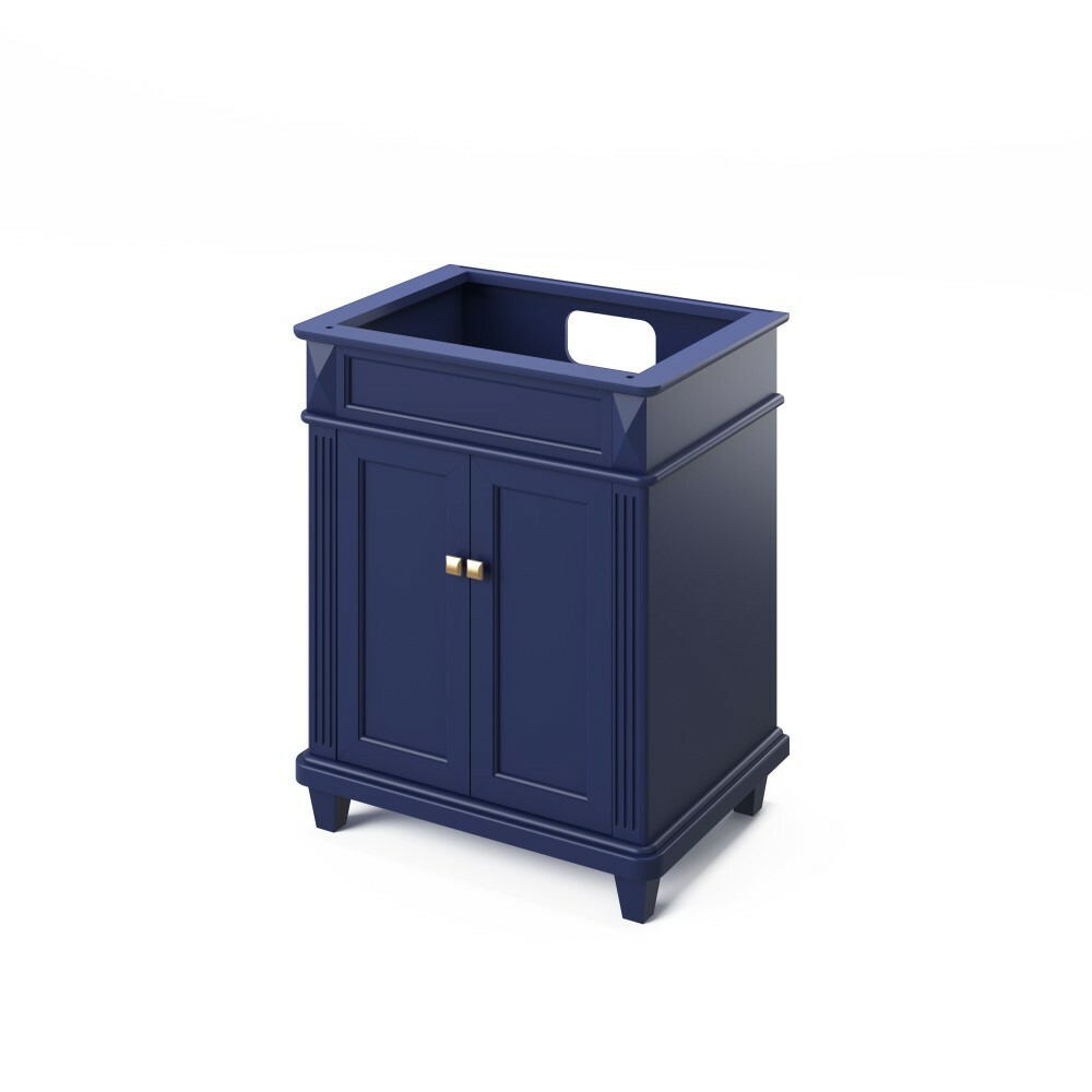 30″ Douglas Hale Blue Single Bathroom Vanity Cabinet Classic Shaker Tapered Feet