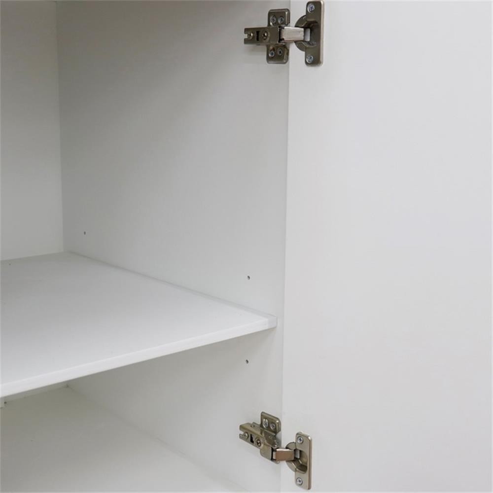 48 in. Double Wooden Vanity White Finish Cabinet Only