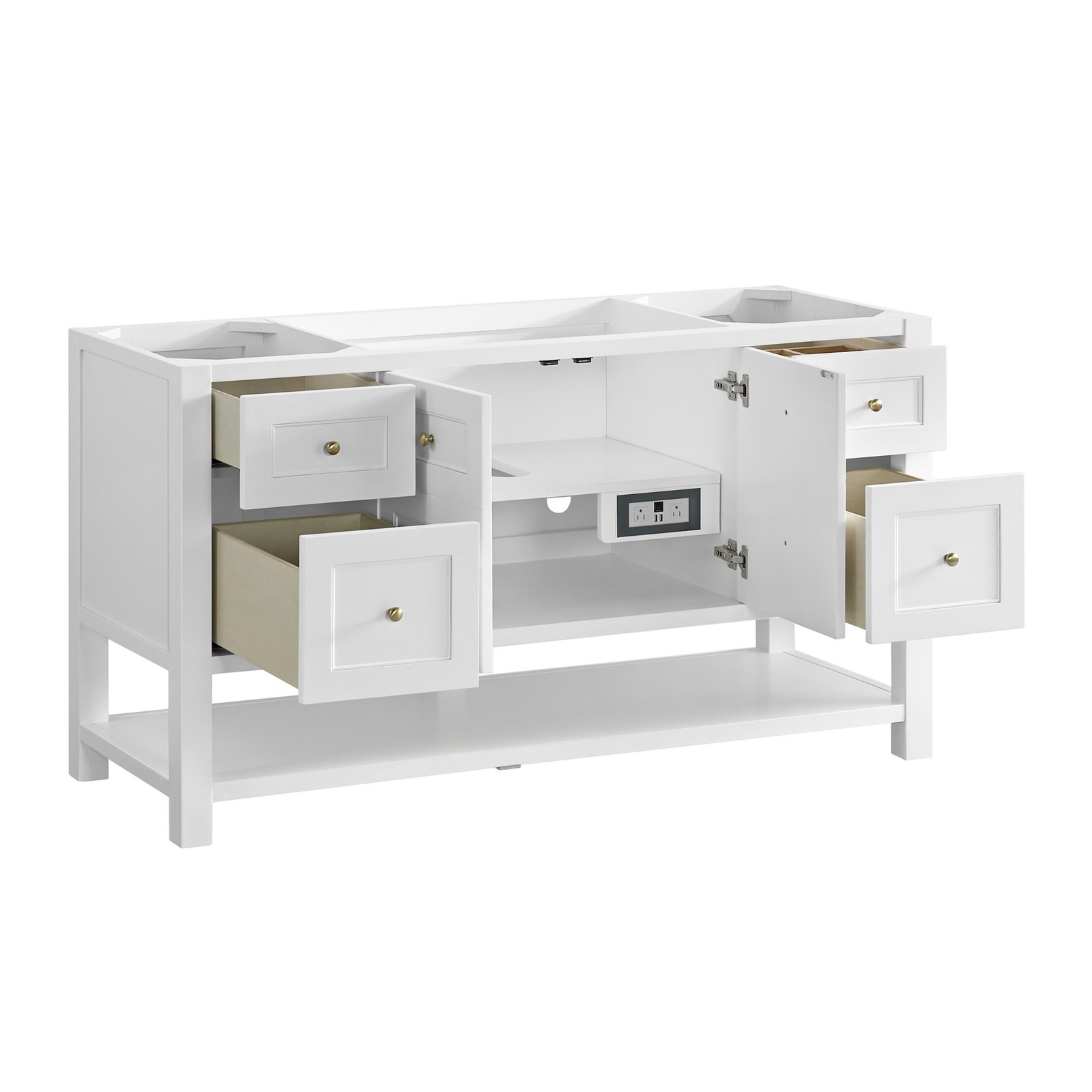 James Martin Vanities 330-V60S-3SFR Breckenridge 60″ – Light Natural Oak