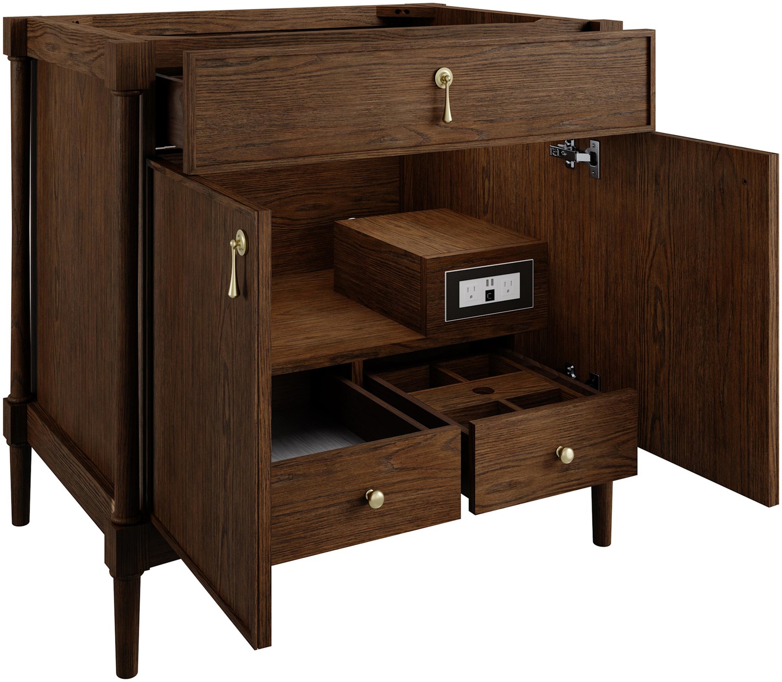 James Martin Vanities D680-V36-3WZ Kinnsden 36″ – Sable Oak