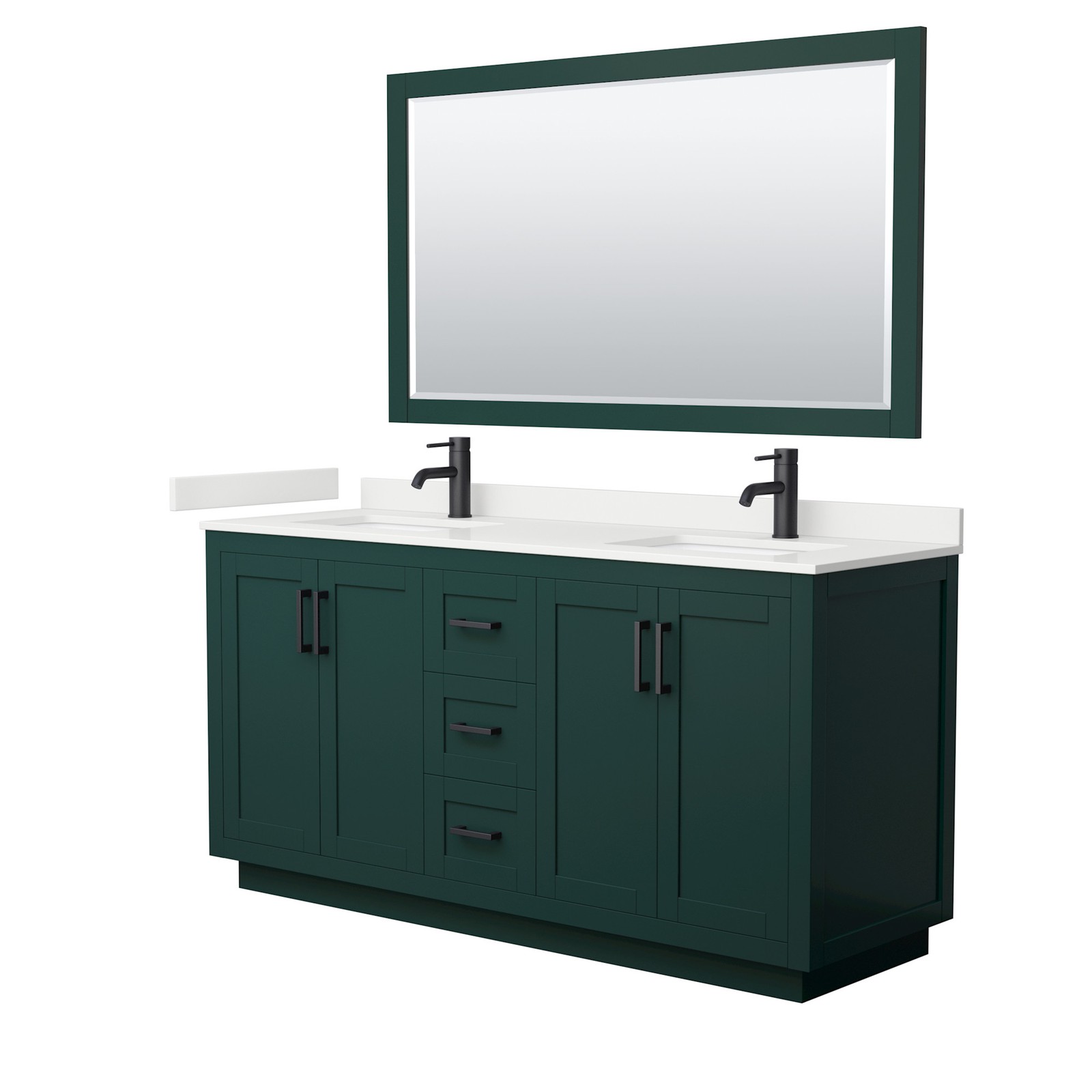 Wyndham Collection WCF292966D-QTZ-UNSM58 Miranda 66″ – Dark Gray / Giotto Quartz