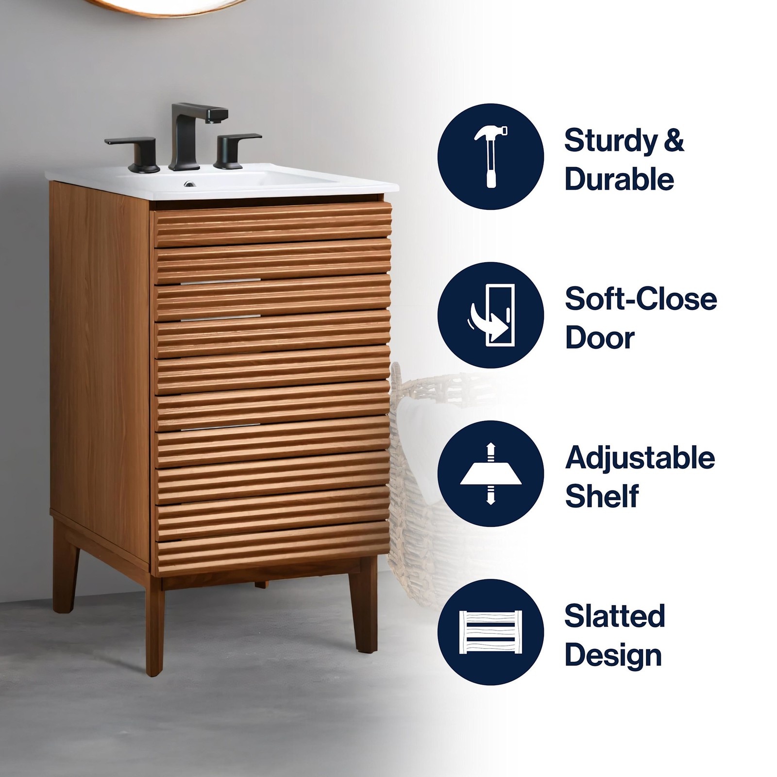 JONATHAN Y Lighting VAN1004 Calandre 20″ Single – Wood
