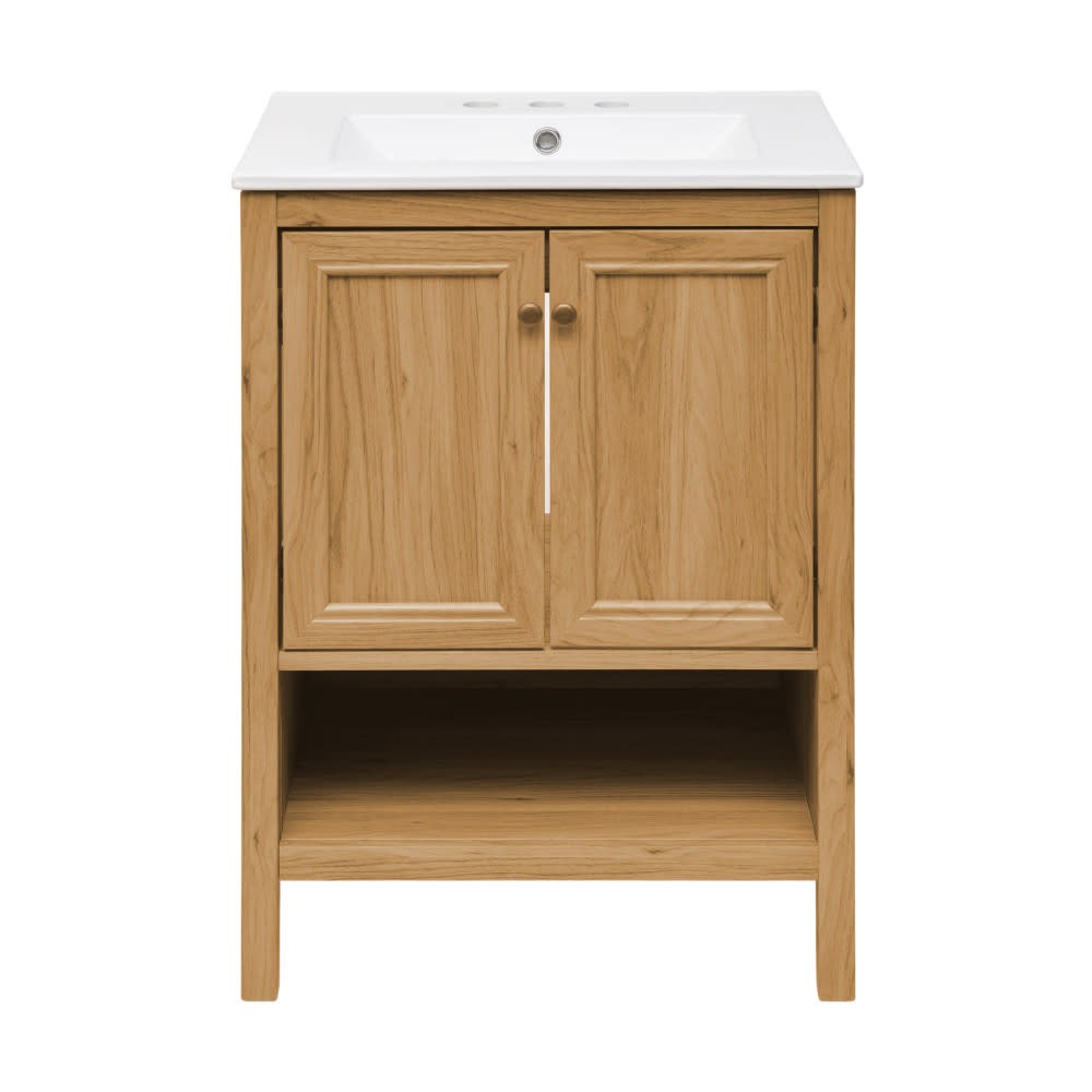Swiss Madison SM-BV240-3 Chateau 24″ – Golden Oak / White