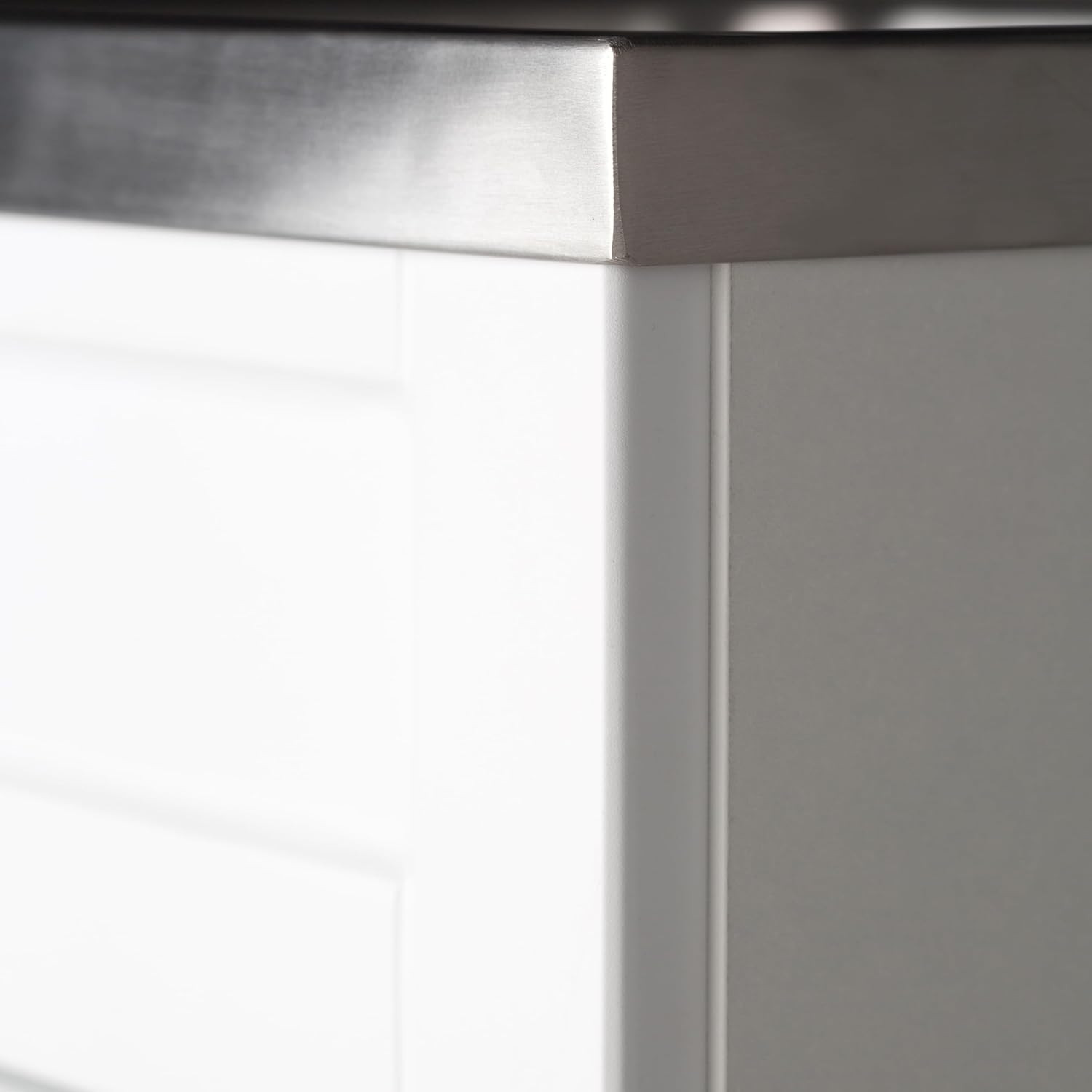 Hennessy All-In-One 24 Inch Wide Utility Sink and Laundry Cabinet in Pure White