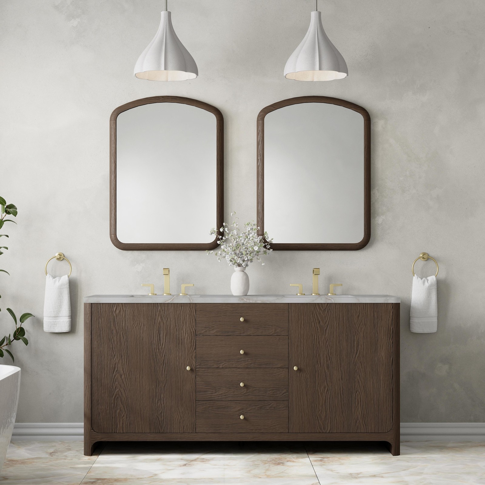 James Martin Vanities D125-V72-FVSL Gracyn 72″ – Coastal DriftWood