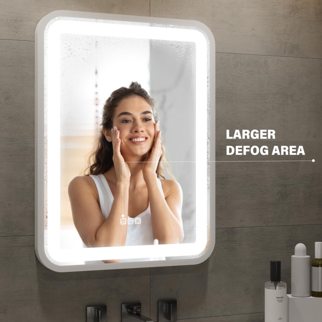 Smart Bathroom Vanity Mirror With LED Light For Wall