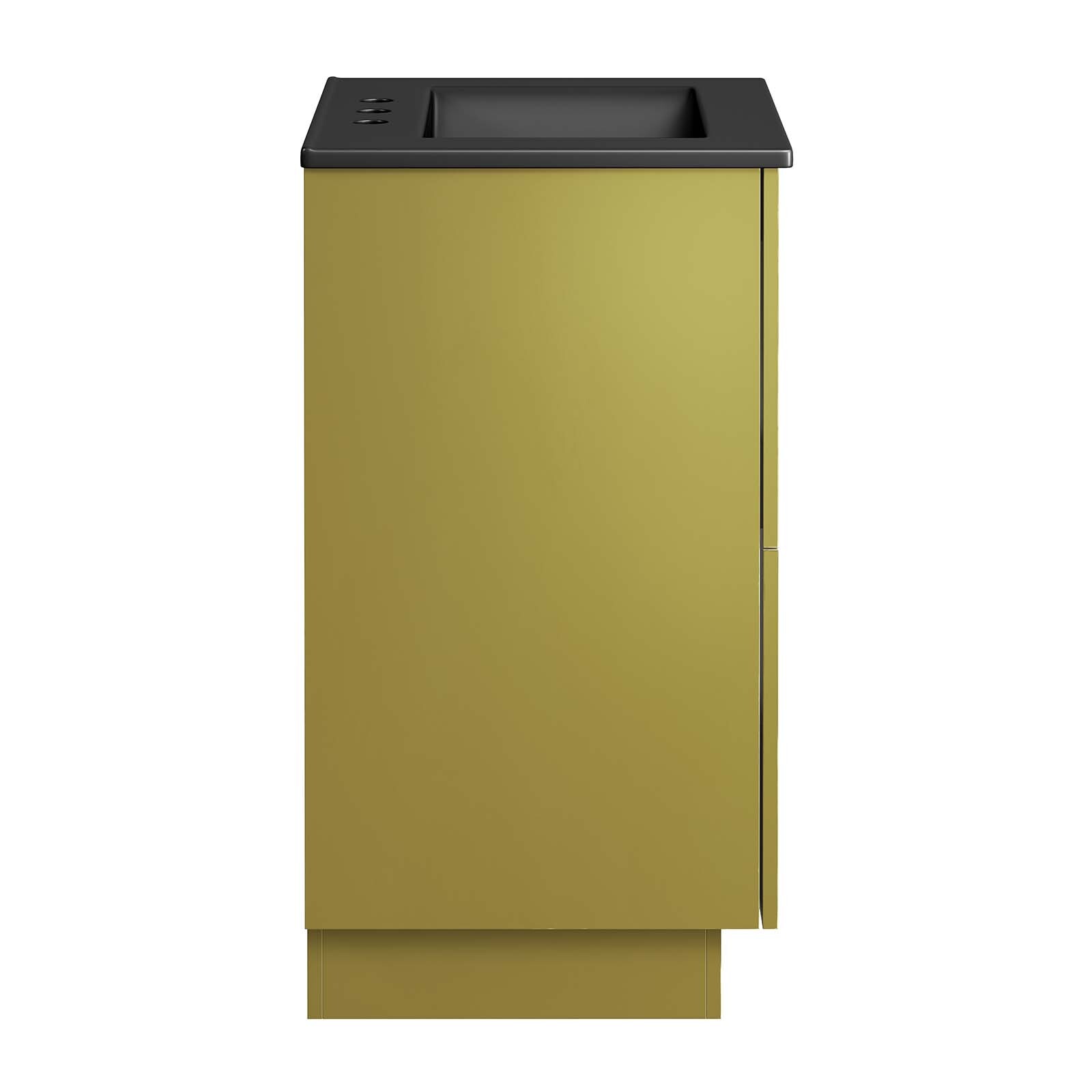 Modway Quantum 24″ Bathroom Vanity in Black Gold