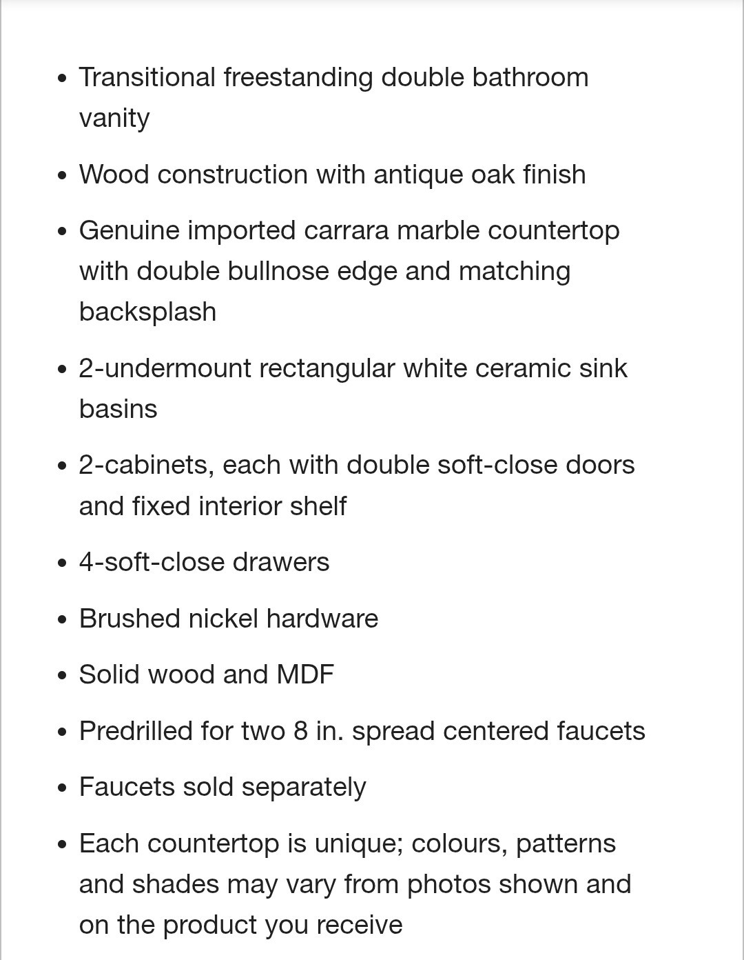 ✨️ Home Decorators Collection Aberdeen 72 in. Double Sink Freestanding Antique O