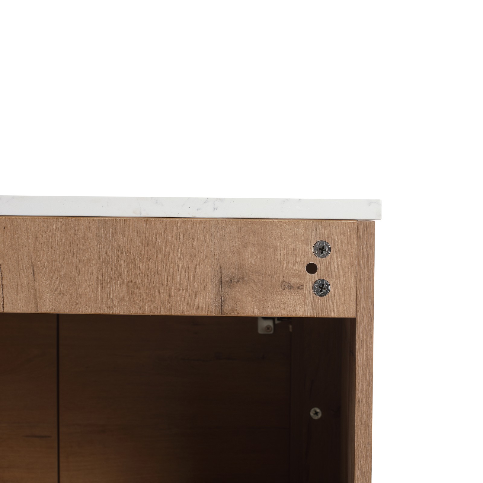 30″ Wood Floating Bathroom Vanity W/Soft-Close Door Cabinet Wall Mounted No Sink