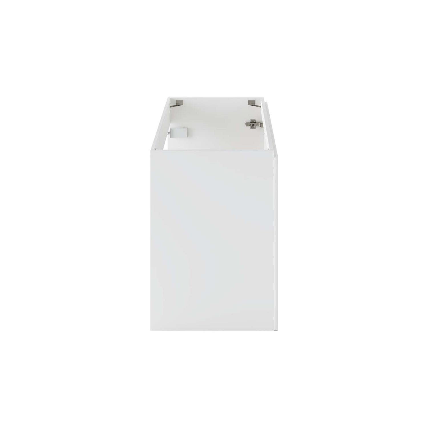 Modway Vitality 35″ Plastic and Wood Wall-Mount Bathroom Vanity in White