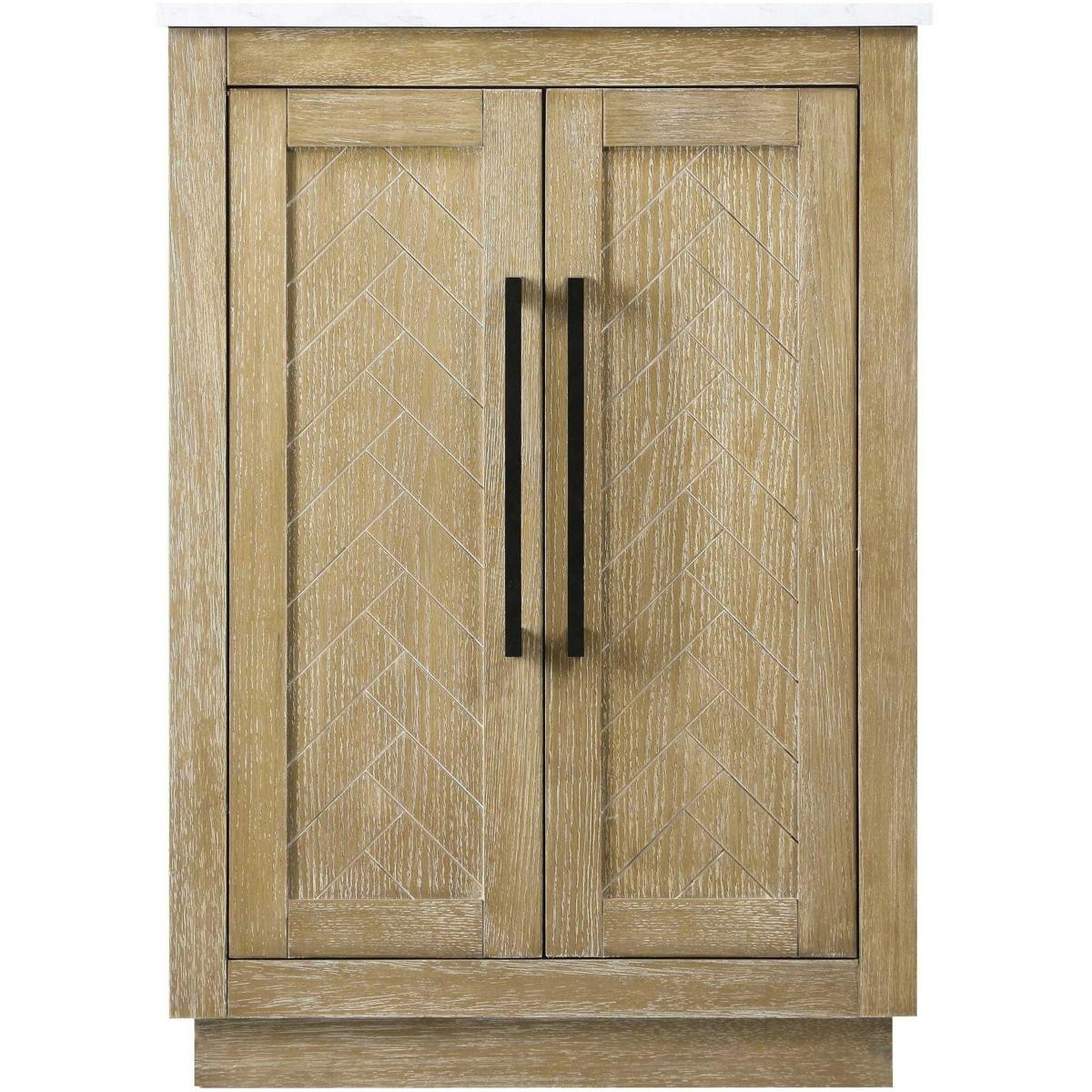 Elegant Lighting VF29024LO Chase 24 X 34 inch Linen Oak Bathroom Vanity Cabinet