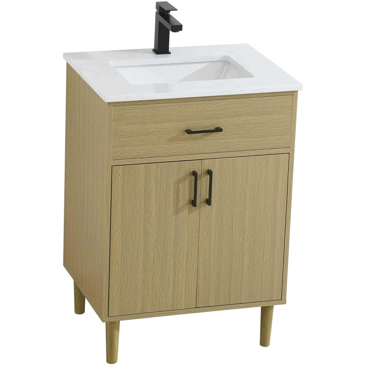 Elegant Lighting VF25024MHB Chandler Vanity Honey Brown