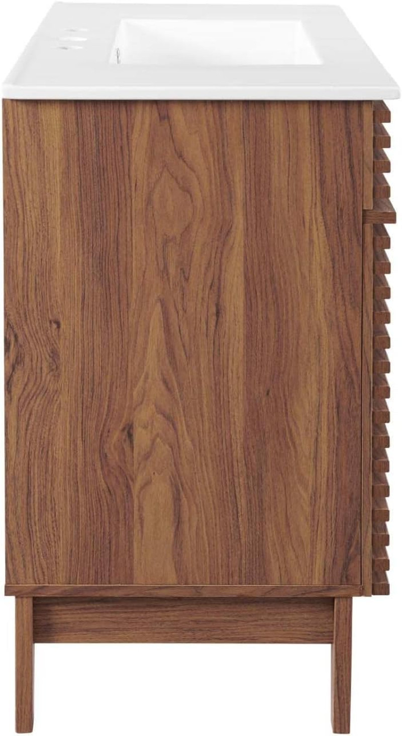 Render 36″ Bathroom Vanity in Walnut White
