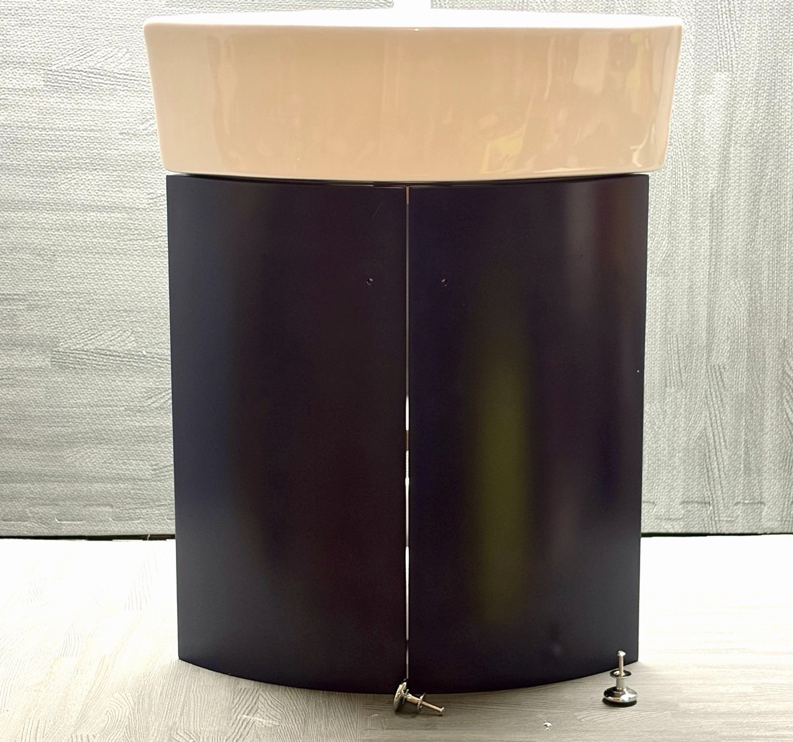 Wall Mounted Corner Single Bathroom Vanity New ARTCHIRLY With Ceramic Vanity Top