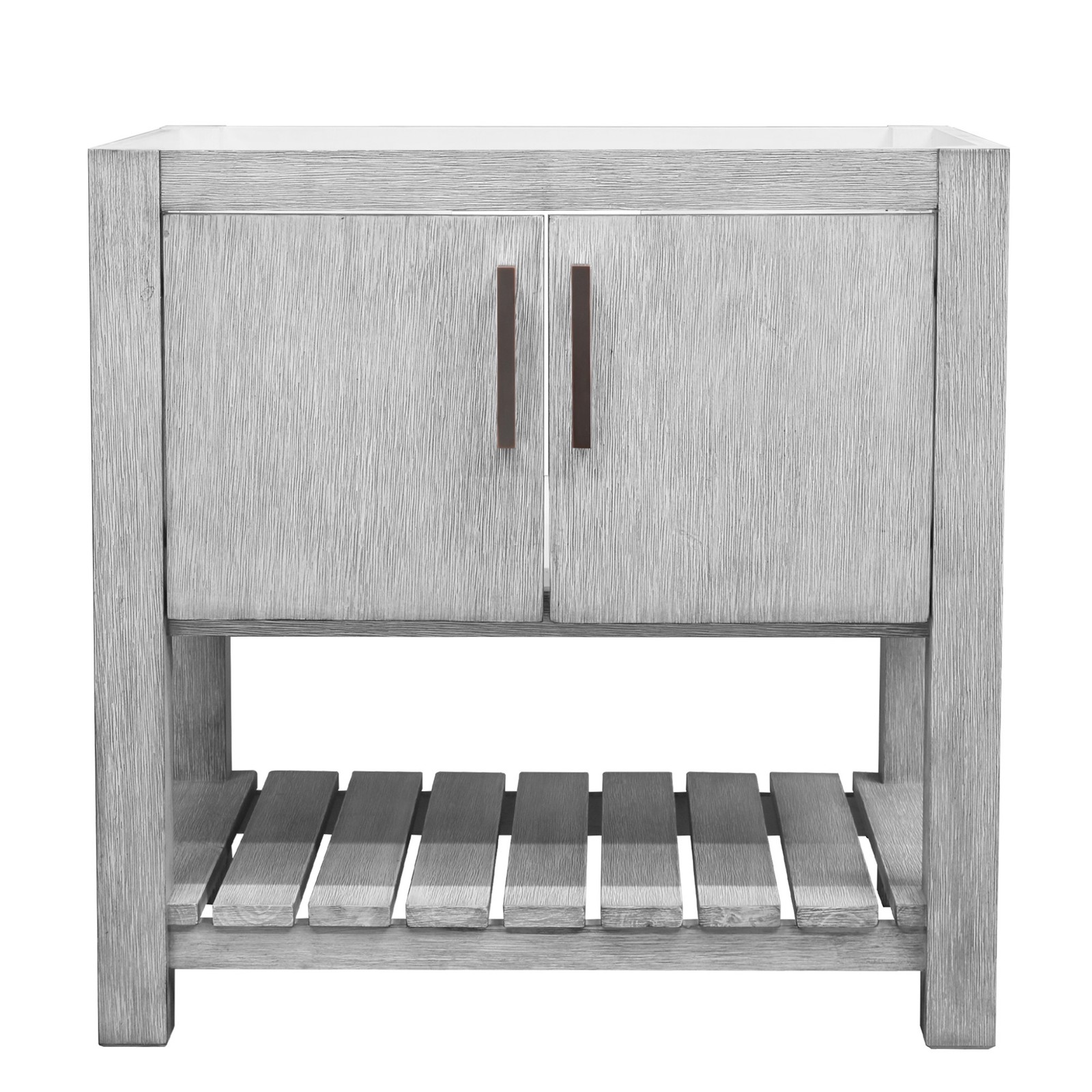 Miseno MV-30SG-NOBV-CAR 30″ – Stonewash Grey / Carrara White Top / Chrome
