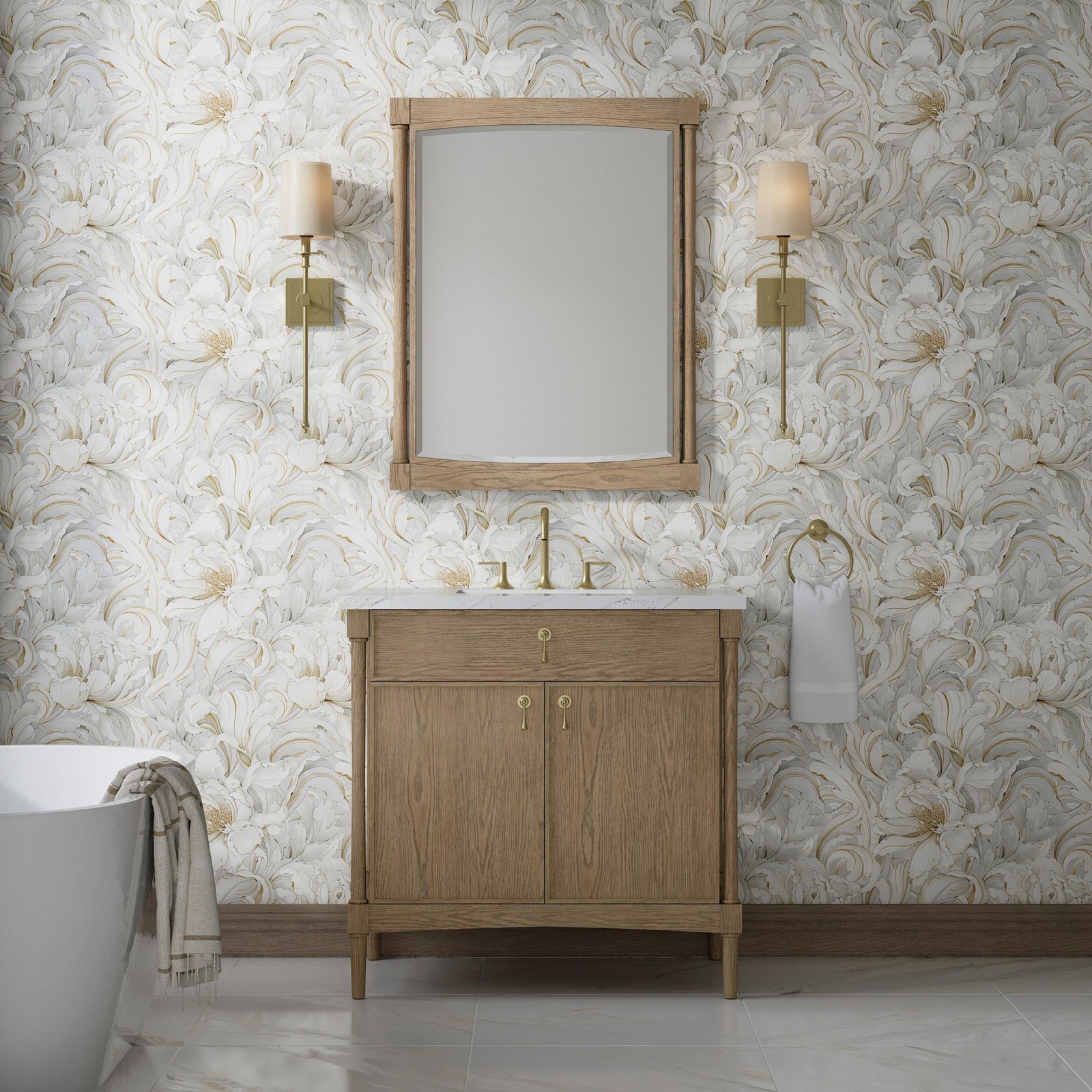James Martin Vanities D680-V36-3ENC Kinnsden 36″ – Sable Oak