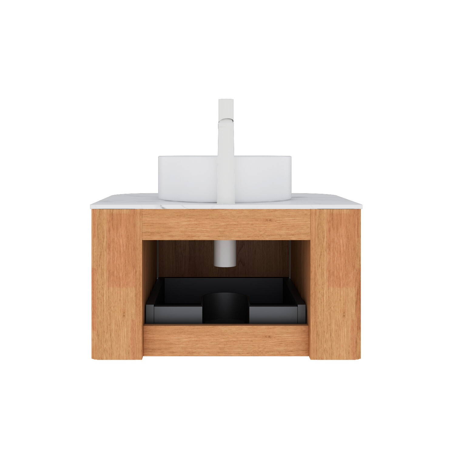 24″ 30″ 36″ Wall Mounted Bathroom Vanity w/Sink, Floating Vanity Cabinet, Drawer