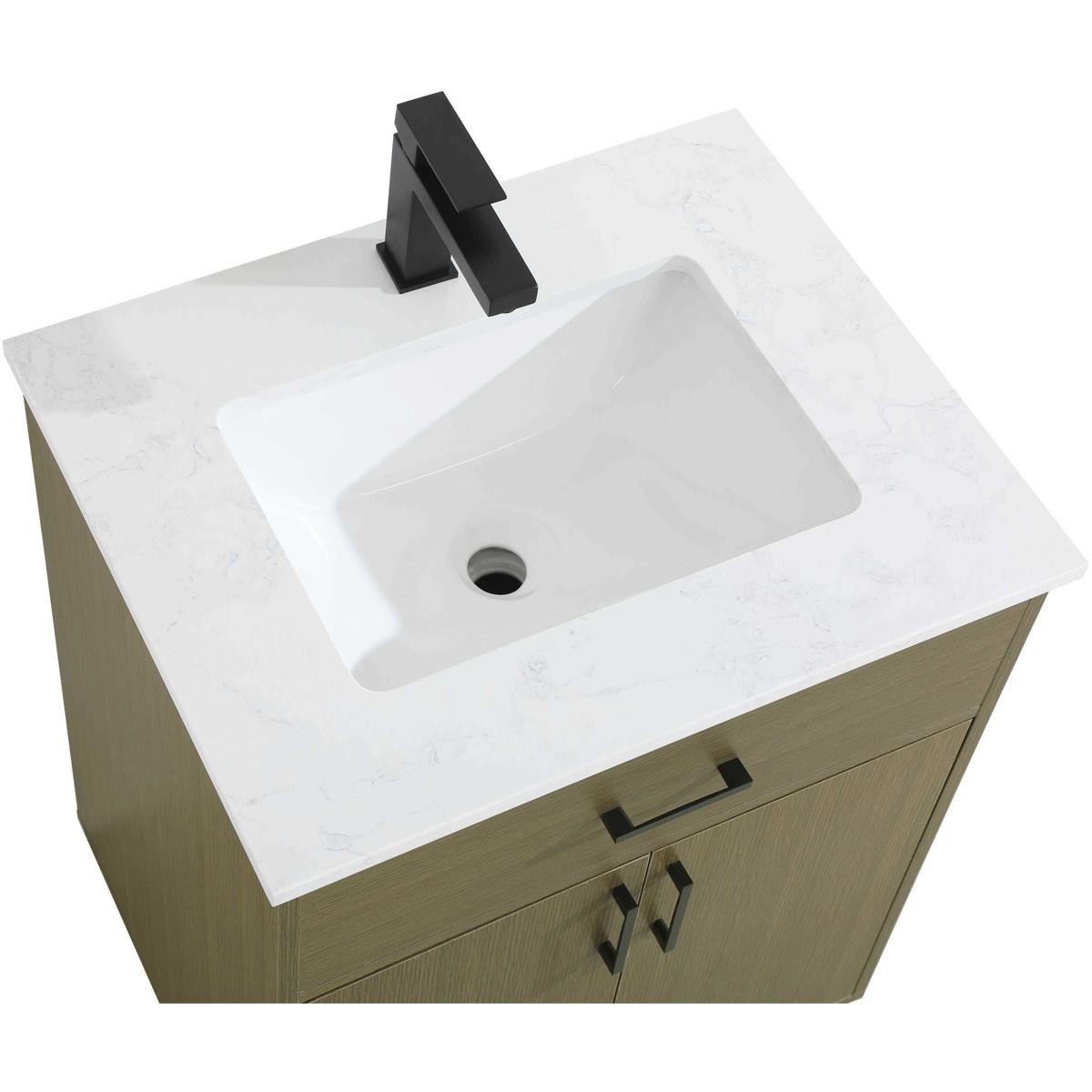 Elegant Lighting VF25024MCB Chandler Vanity Chestnut Brown