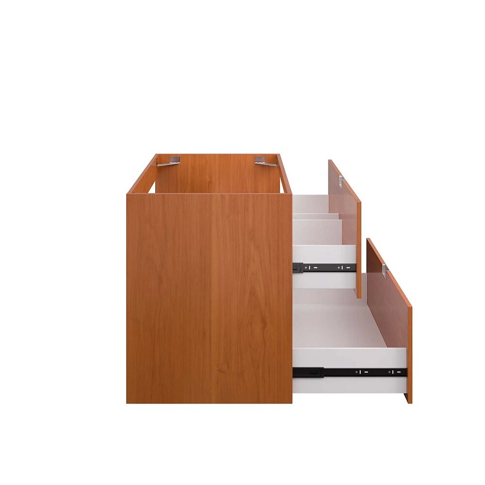 Cherry Walnut Wall-Mount floating Bathroom Vanity Cabinet (Sink NOT Included)