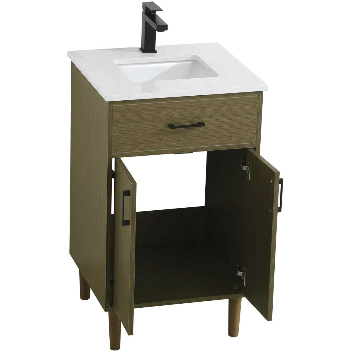 Elegant Lighting VF25020MCB Chandler Vanity Chestnut Brown