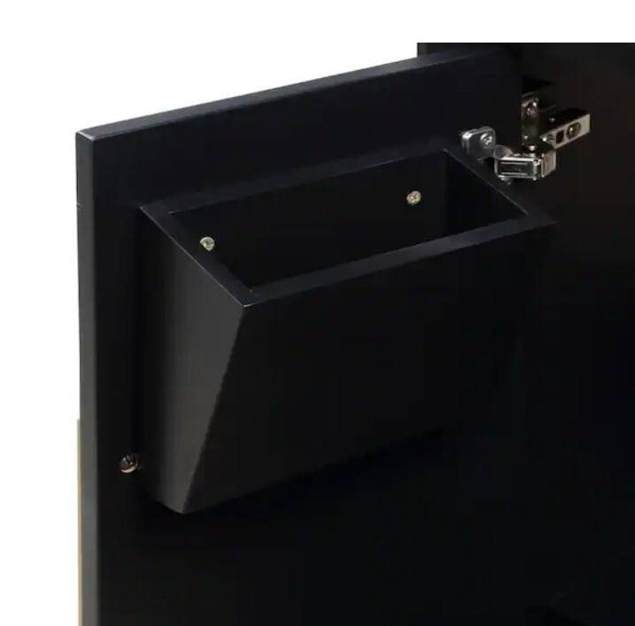 Bemma Gracie 36″ Midnight Black Lavatory Bathroom Vanity Basin Sink Vb-gr36sfm-0