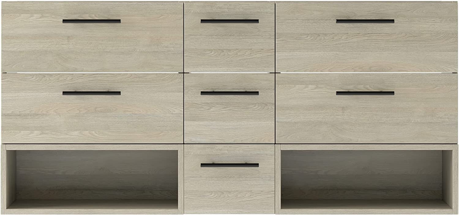 Georgia 60″ Vanity Base Cabinet | Toasted Wood | 60 X 33,5 X 21,5 in