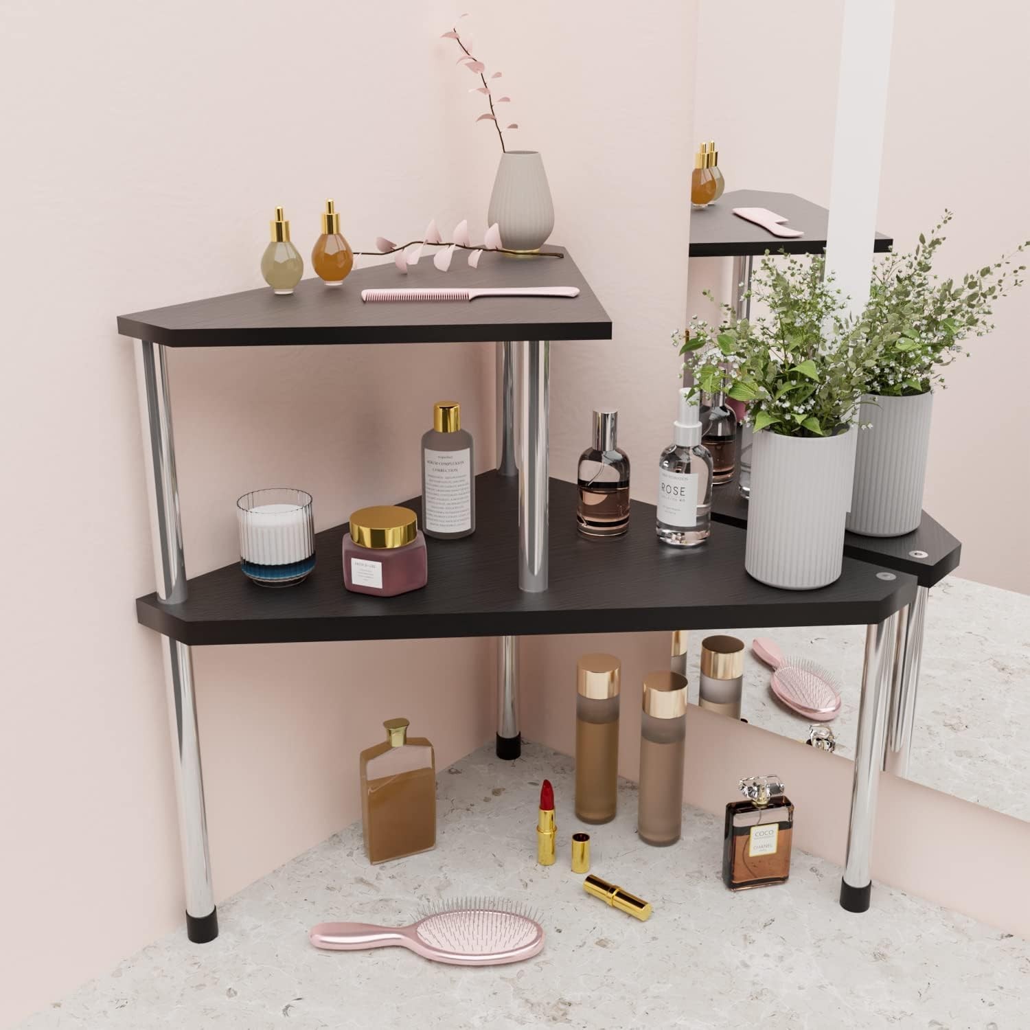 Bathroom Counter Organizer Over Sink for Toiletries, Makeup, Kitchen Countert…