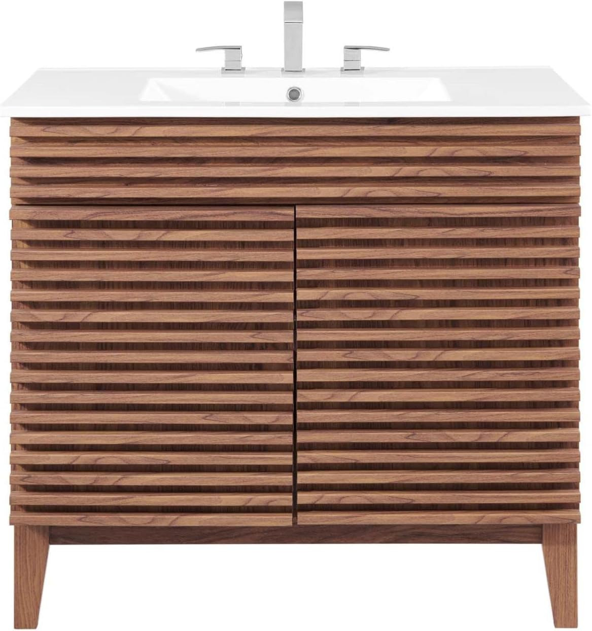 Render 36″ Bathroom Vanity in Walnut White