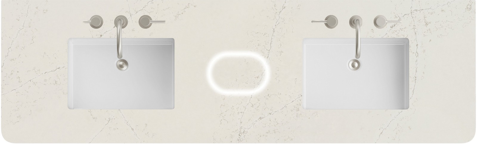 James Martin Vanities 060-S72RCWS-FP-SNK 72″ Stone Composite – Siberian