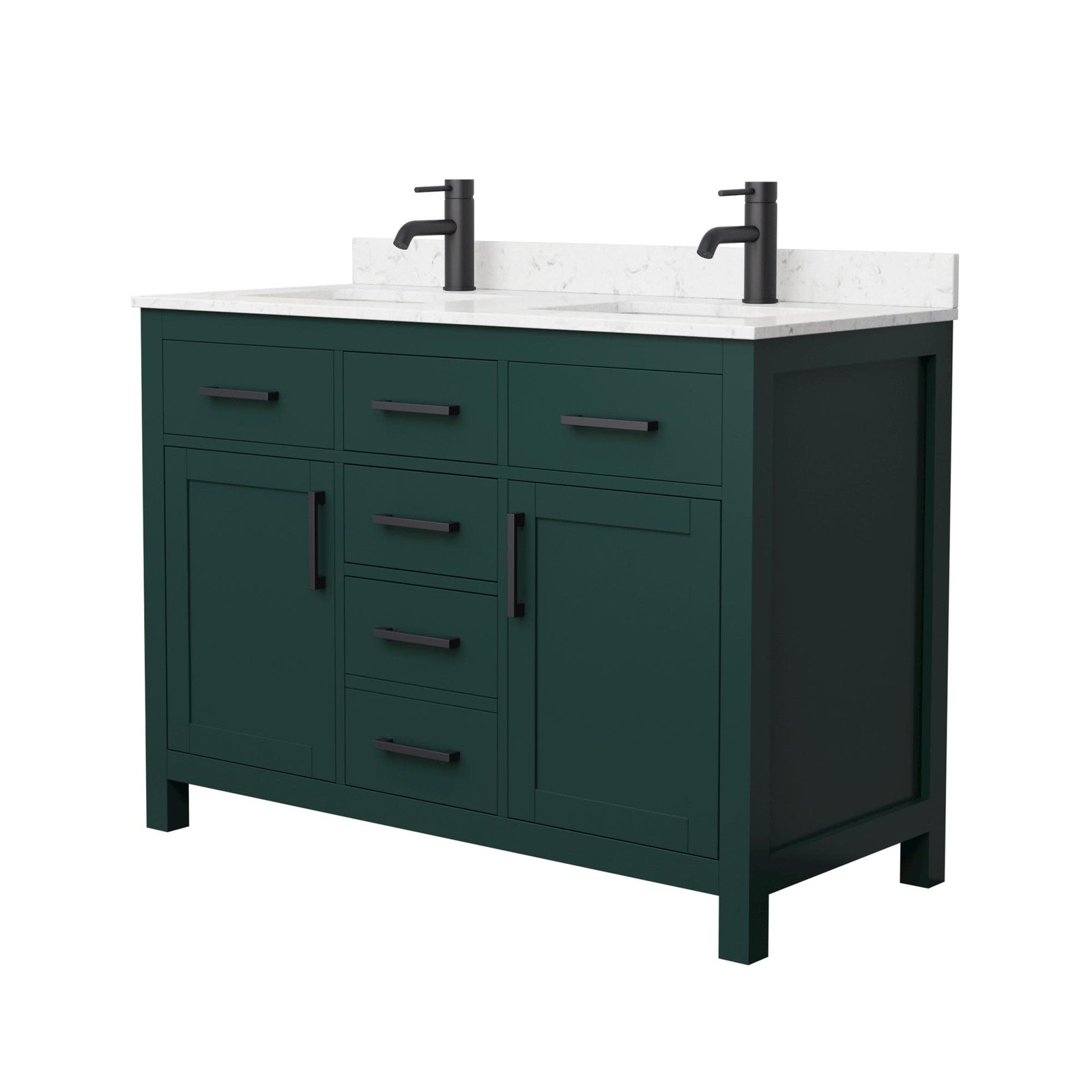 Wyndham Collection WCG242448D-UNSMXX Beckett 48″ – Dark Gray / Carrara Cultured