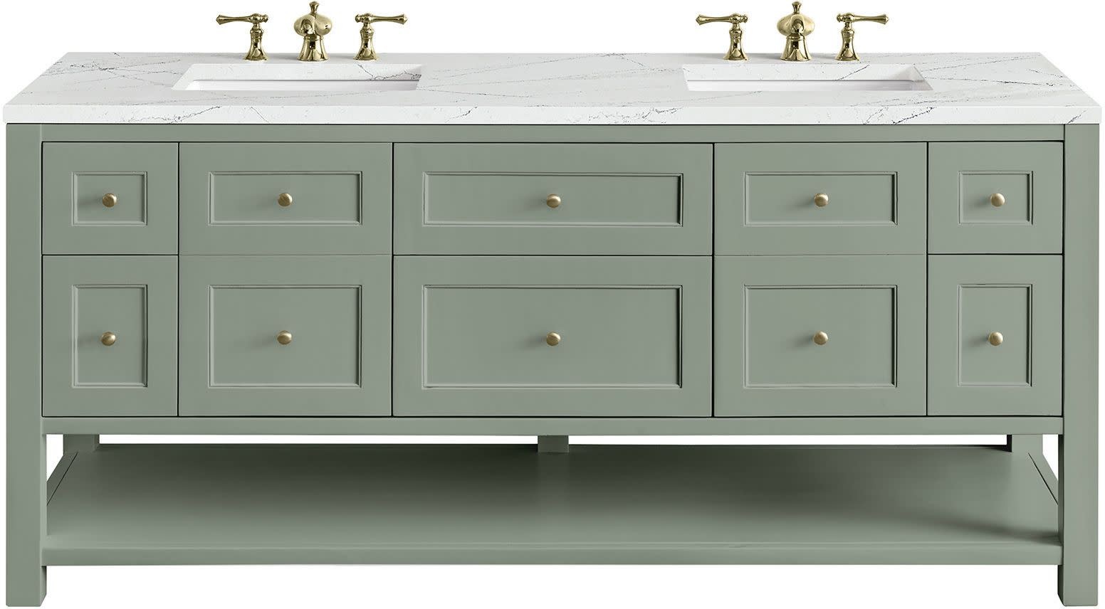 James Martin Vanities 330-V72-FENC Breckenridge 72″ – Smokey Celadon