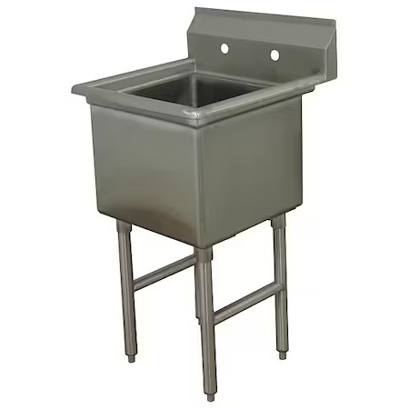 Advance Tabco Fc-1-1818-X Scullery Sink 18 In X 18 In, 1, 2, Floor Mount, 304