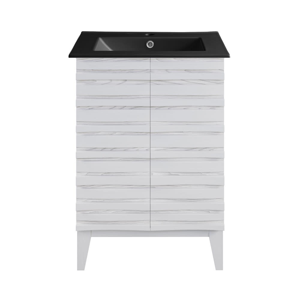 Swiss Madison SM-BV470 Cascade 24″ – White Oak / Matte Black