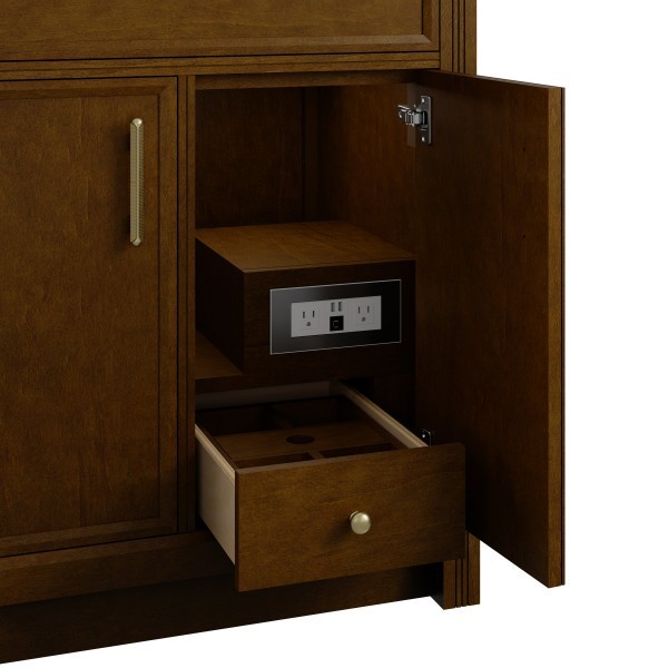 30″ James Martin Bellshire 660-V30-HNO-3CAR Vanity Cabinet Carrara Marble Top