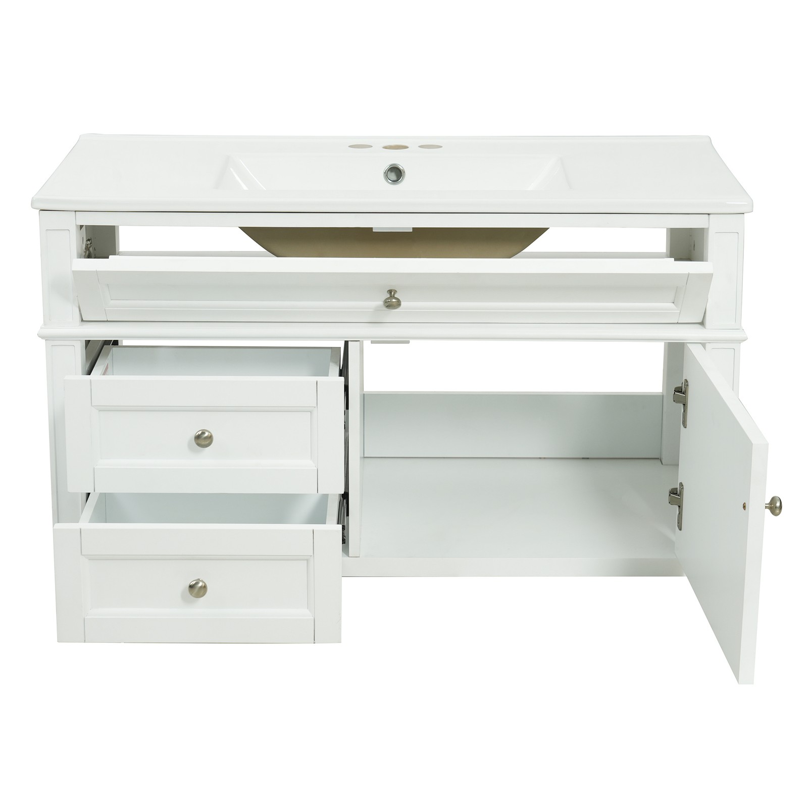 FUNIDEE 36inch Floating Bathroom Vanity Set Storage Cabinet with Sink Combo